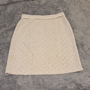 St. John Collection Cream Pencil Skirt Size 8!